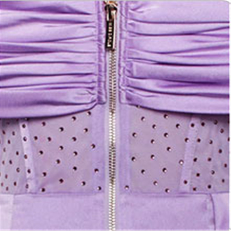 Kashe Kafada Corset Satin Maxi Gown A cikin Purple (1)