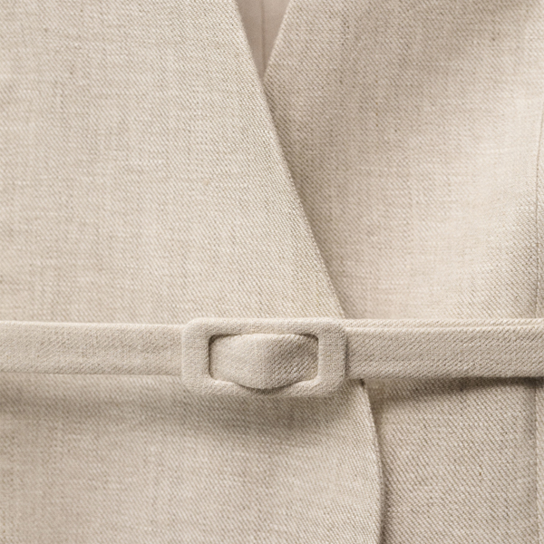 Women’s Linen Belted Blazer