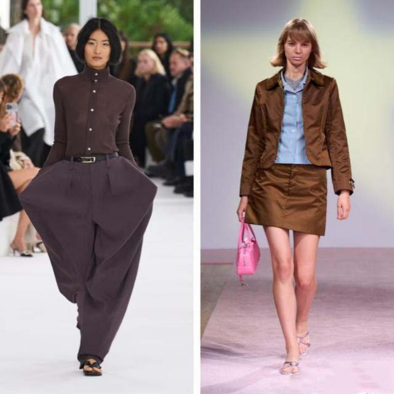 vêtements marron pour femmes