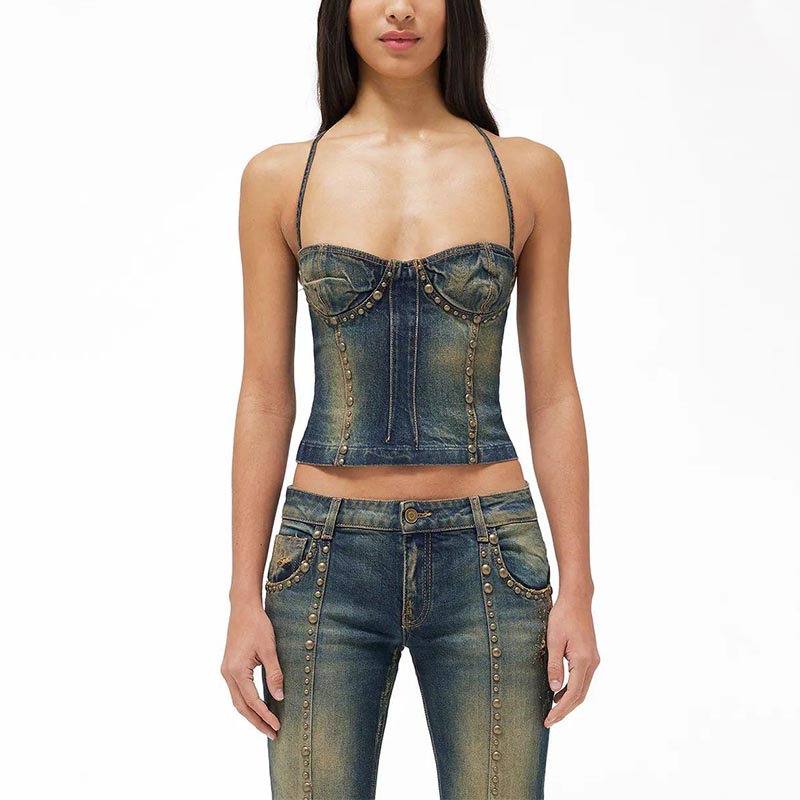 conception de vêtements en denim sur mesure