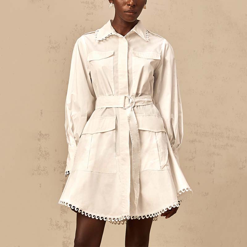 custom white shirt dress