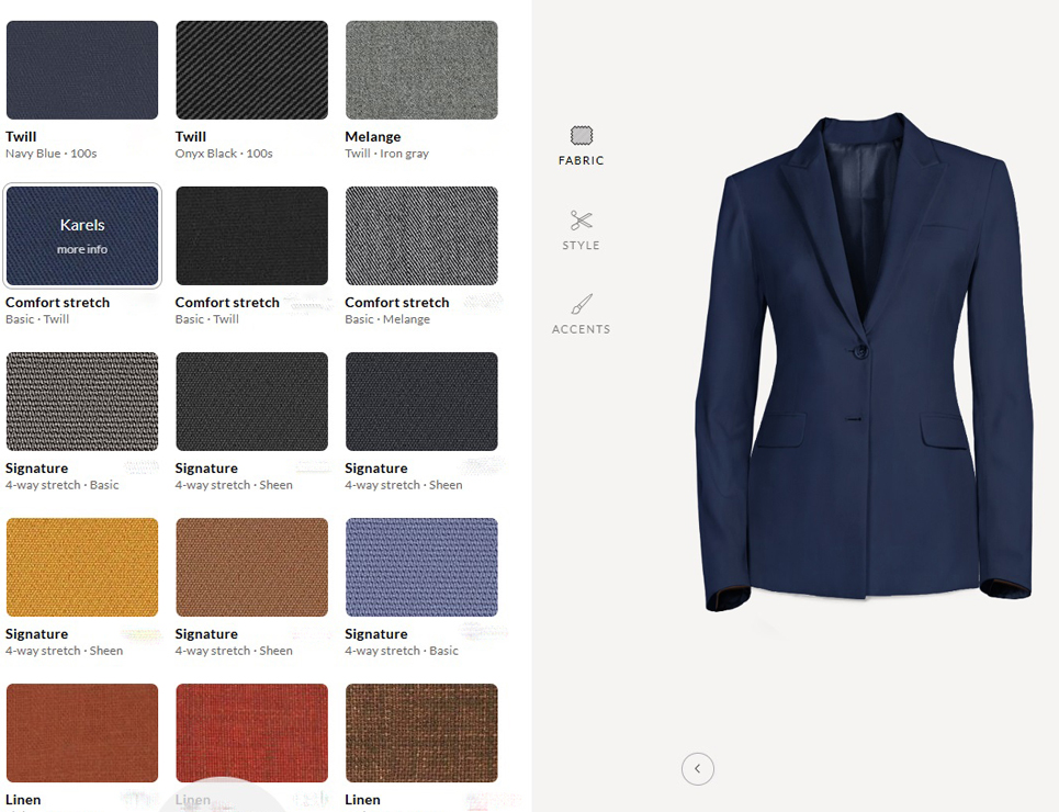 fabric of blazer