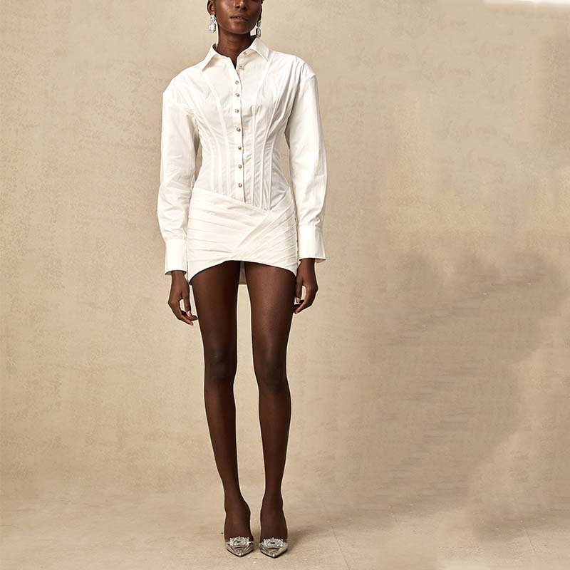 custom white shirts dress