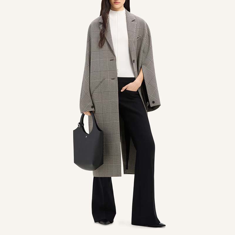 plus size poj niam trench tsho tiv no