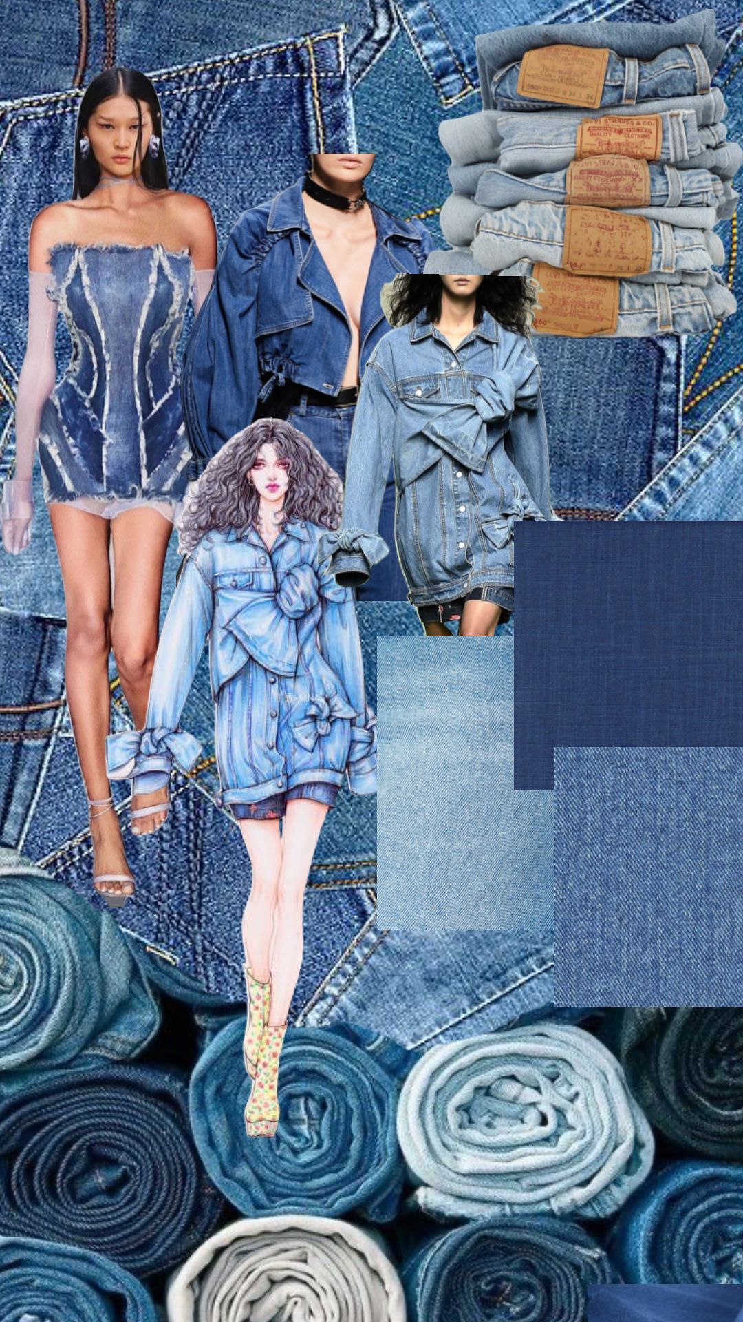women denim dress
