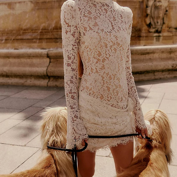 women’s lace cocktail dress