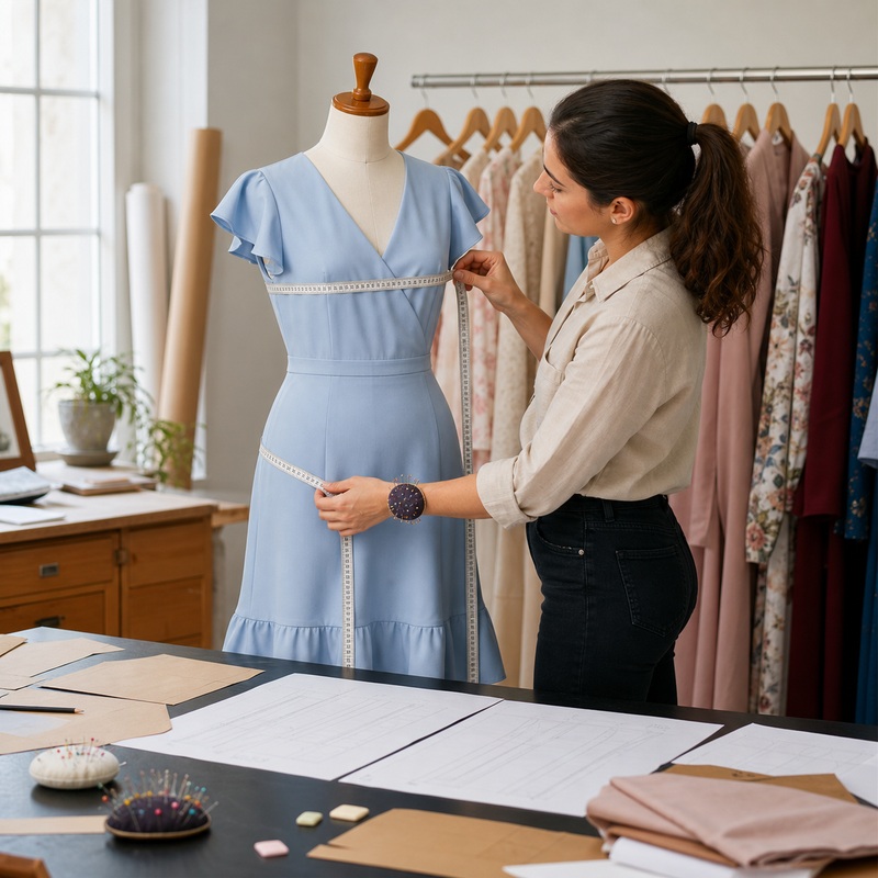 Dress size and fit control during sample development