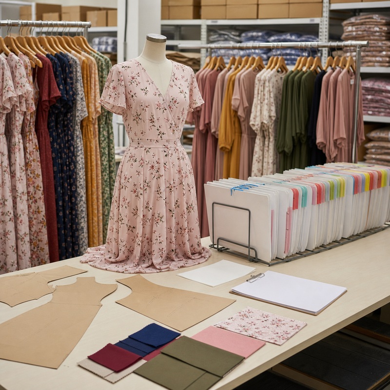 Repeat production support for women’s dress orders