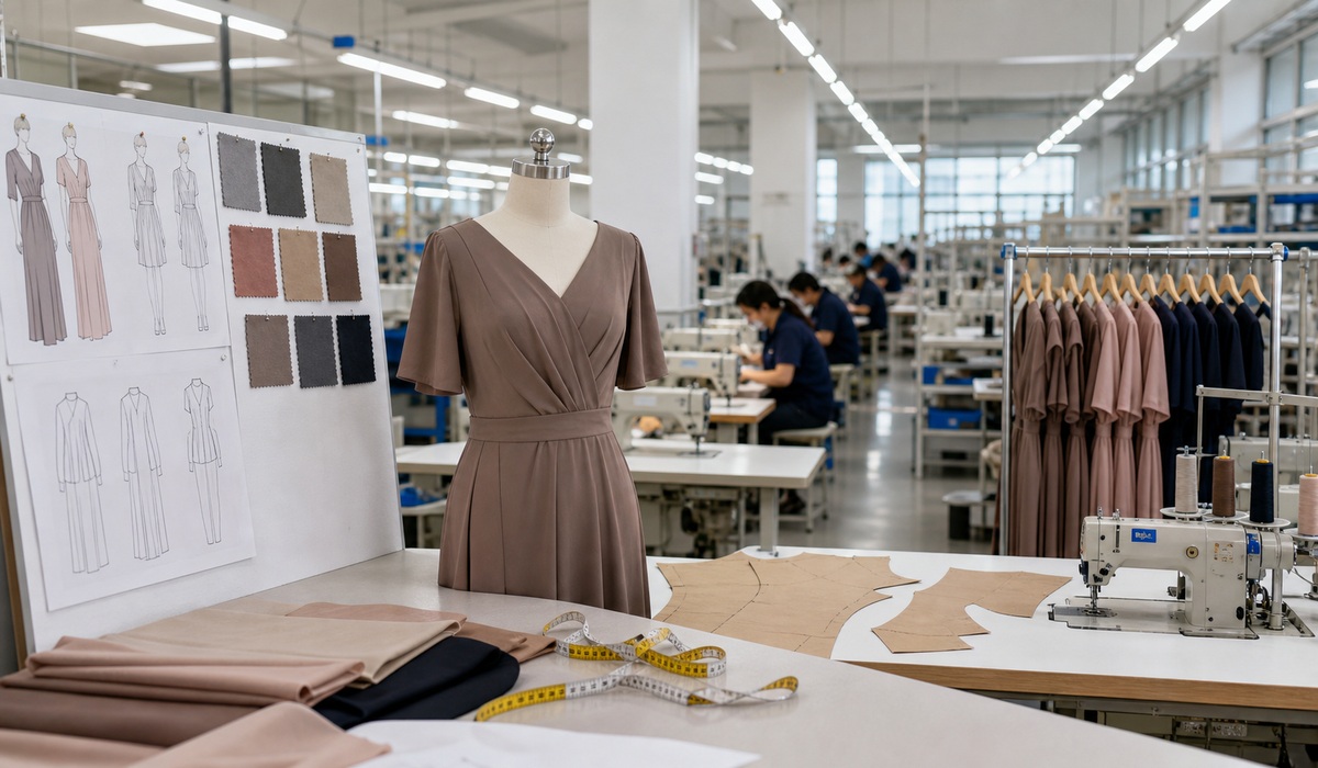From dress sample development to bulk production