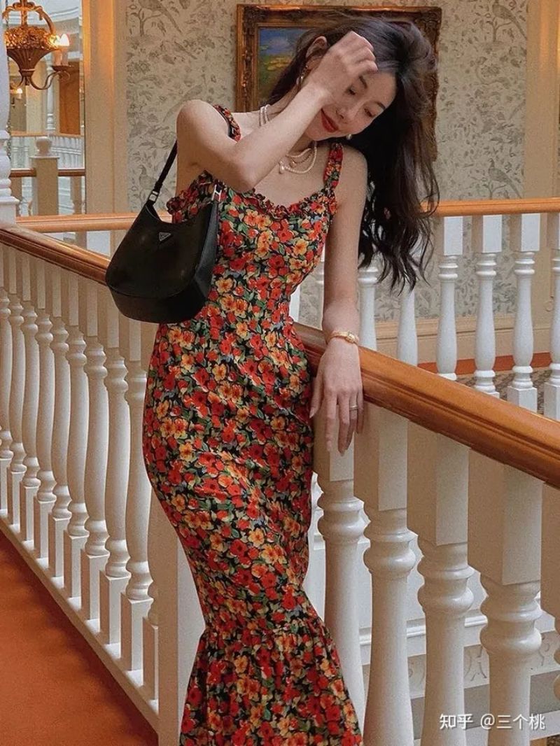 custom floral dress