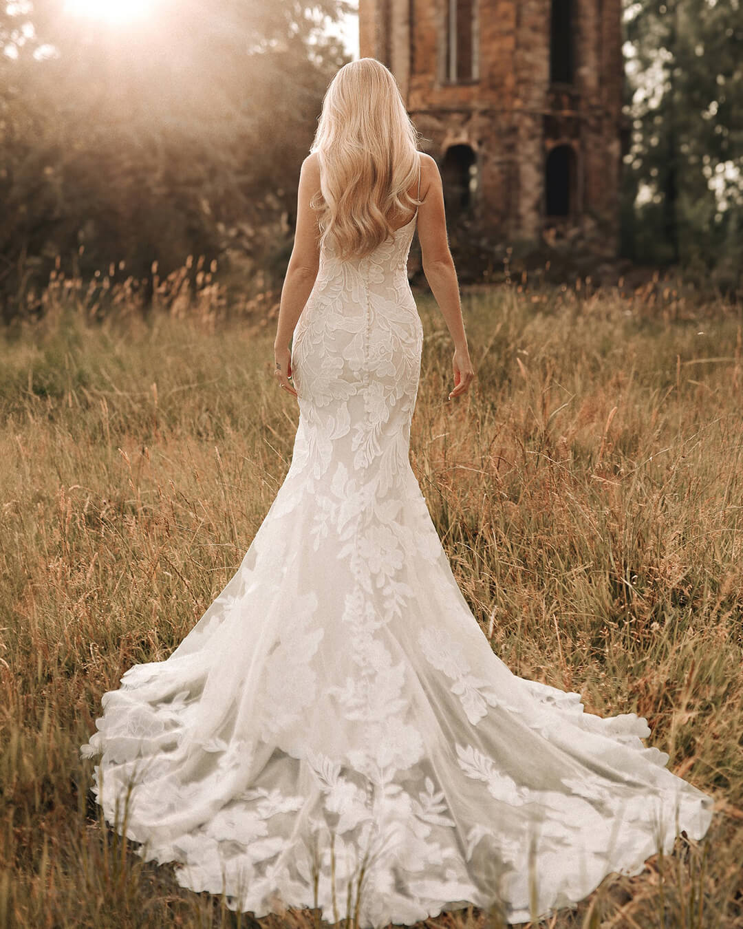 Evening dress for brides