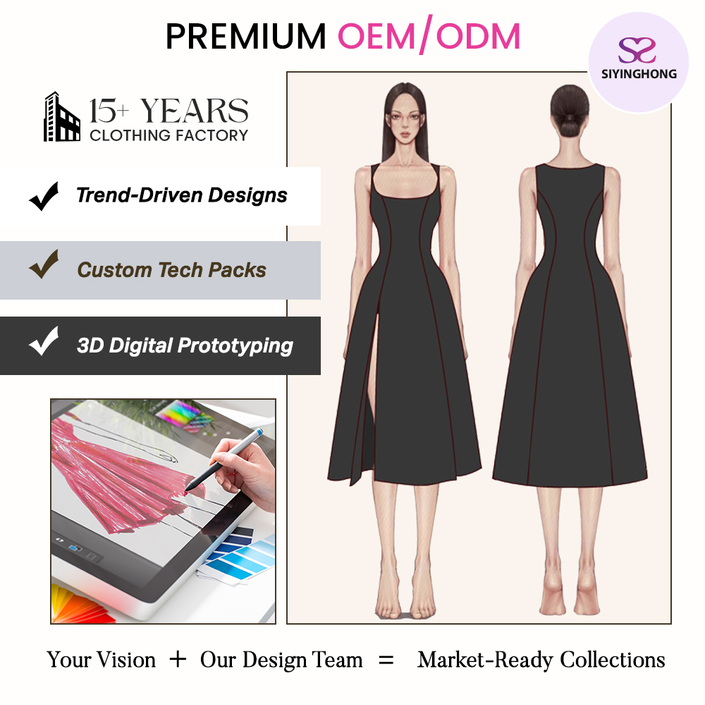 black midi dress sourcing