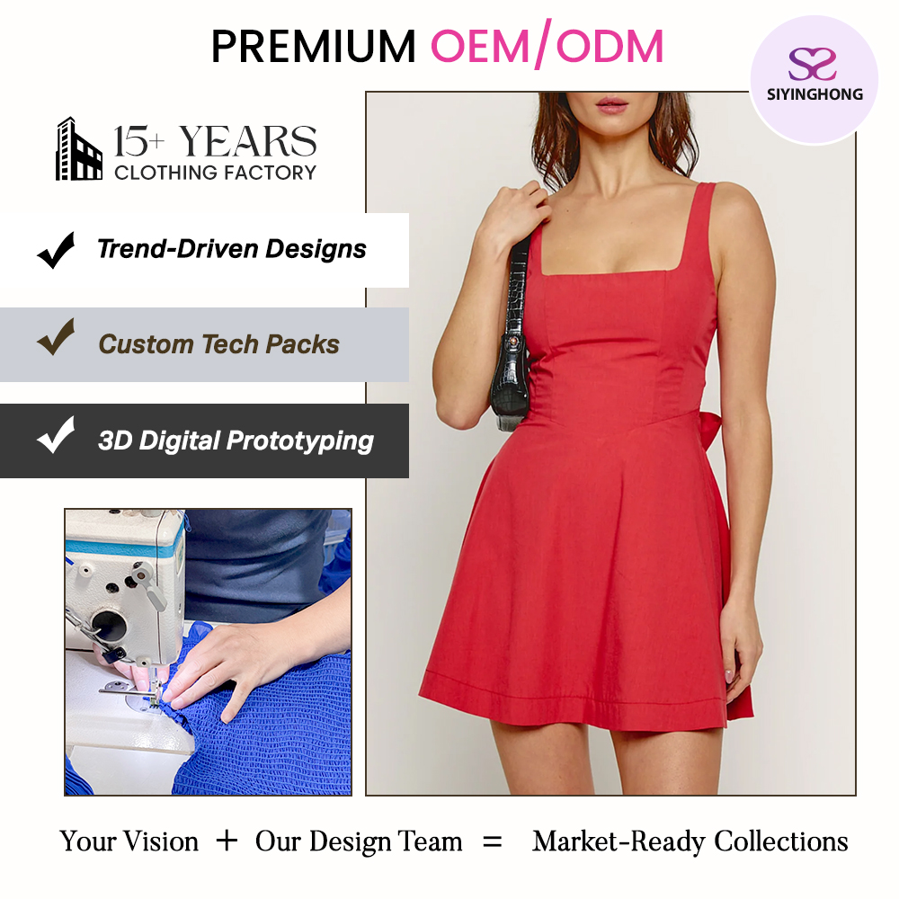 custom mini red dress
