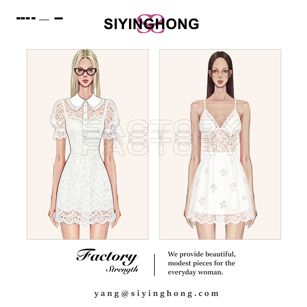 rivate label short sleeve mini dres