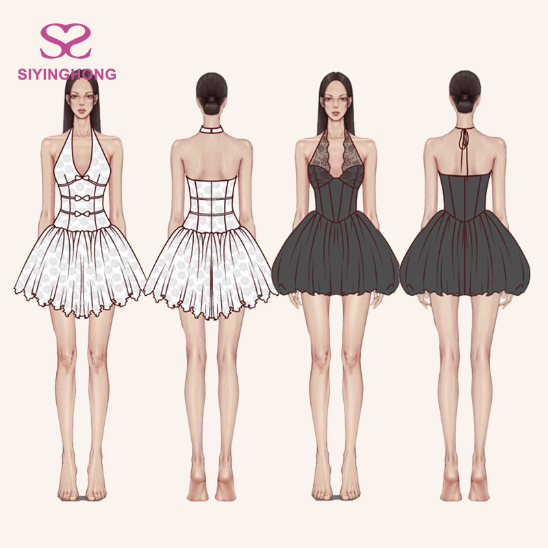 private label halter mini dress