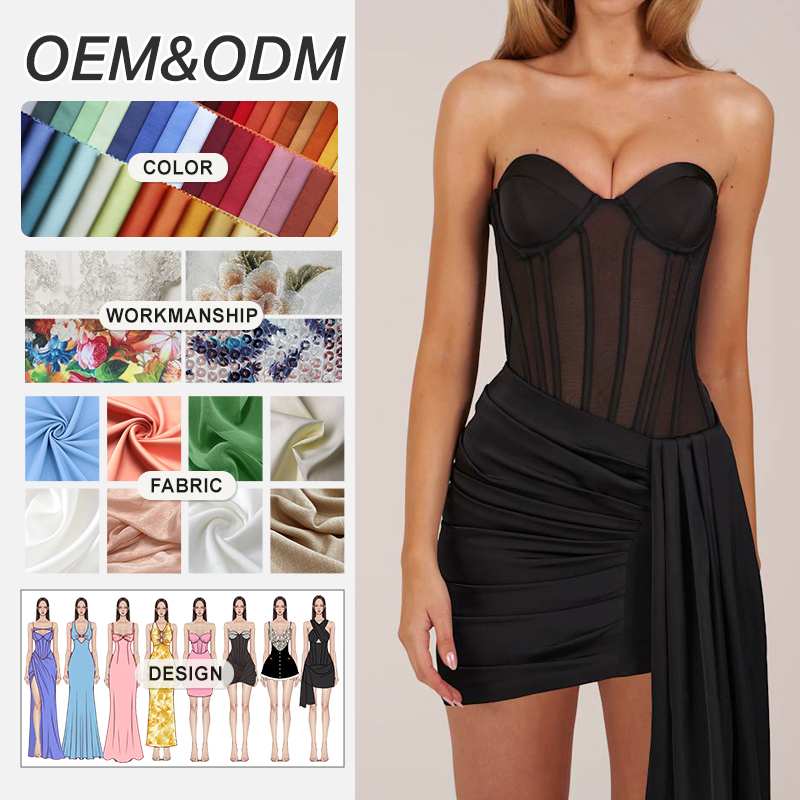 OEM corset mini dress