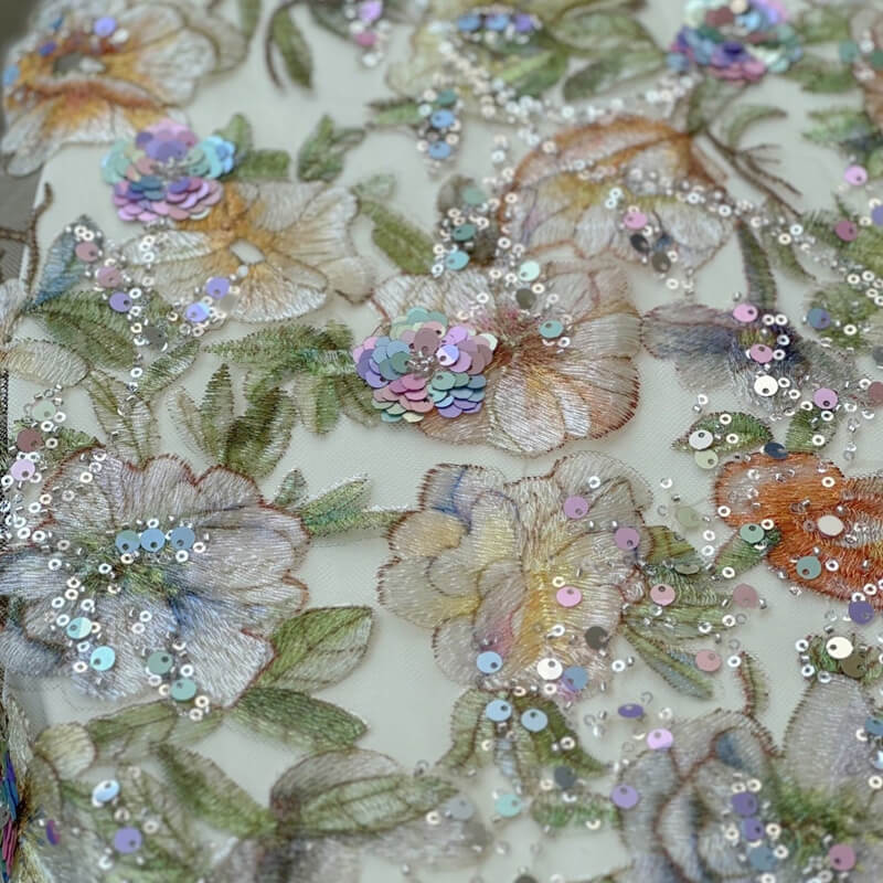 Sequin Embroidery Fabric