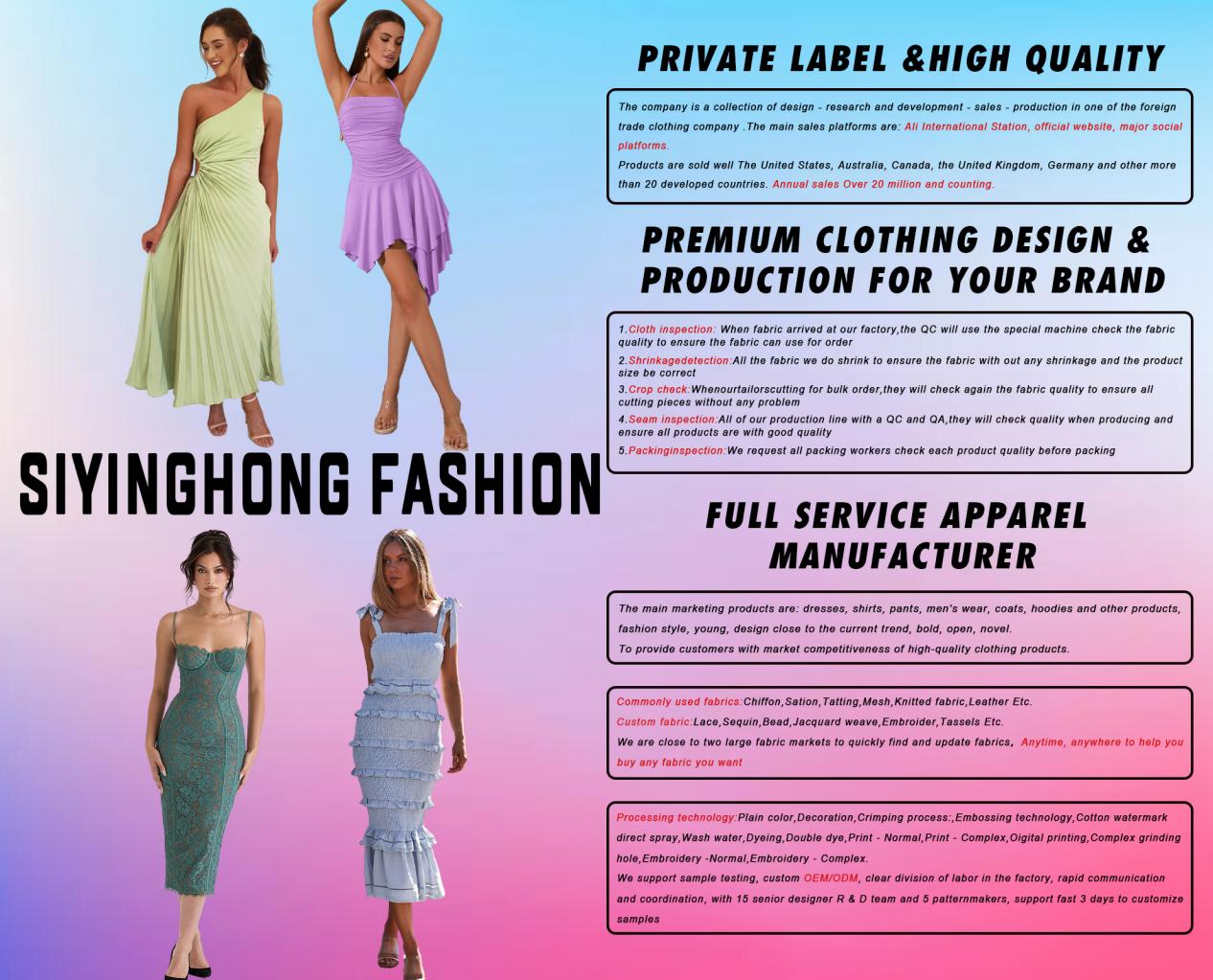 evening dresses manufacturer