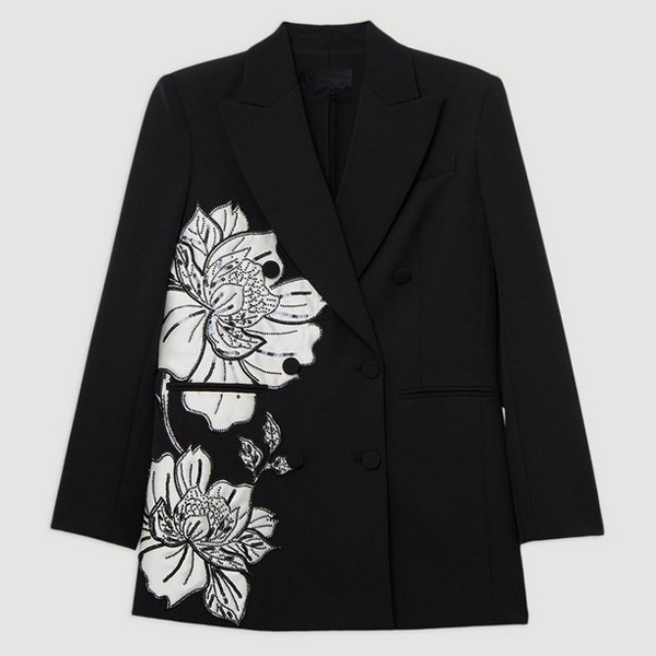 black floral blazer