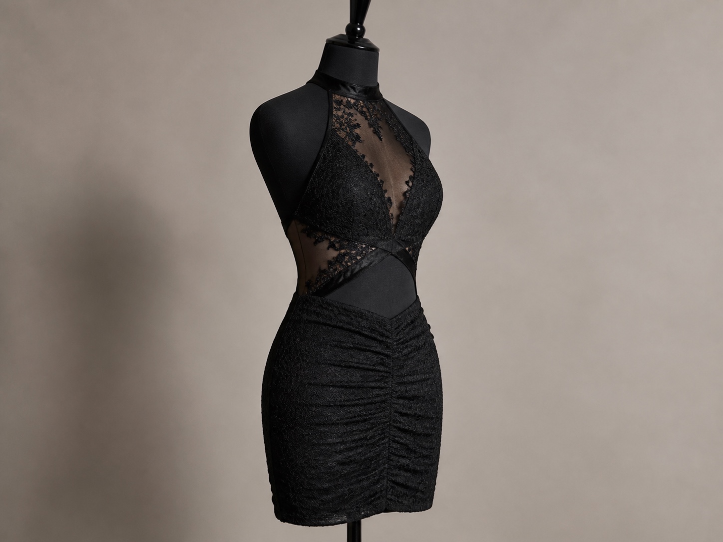 black-lace-halter-gown