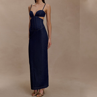 custom denim dress manufacturer