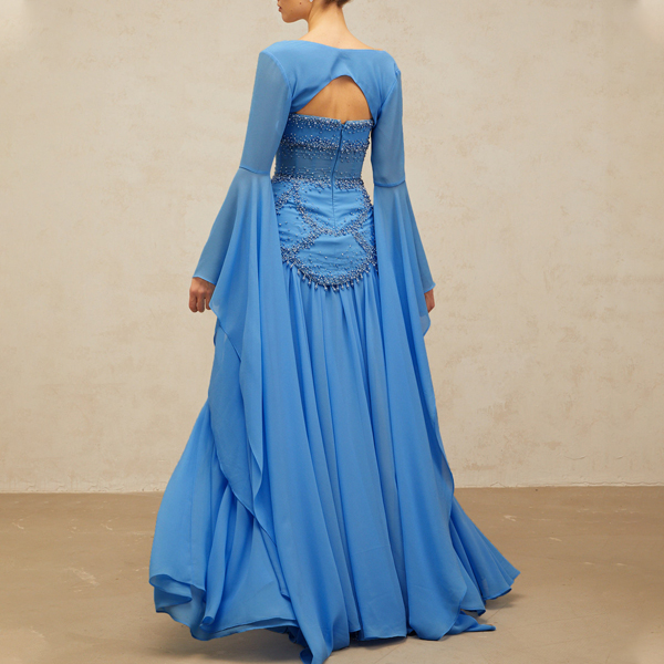 custom pleated dress