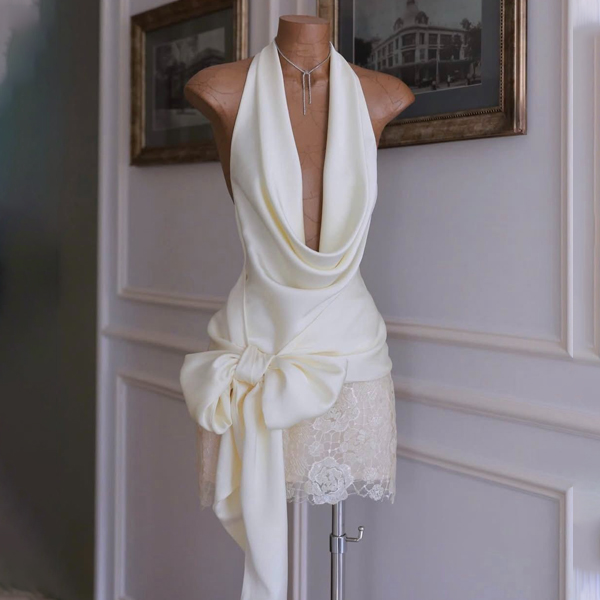 custom satin mini dress OEM