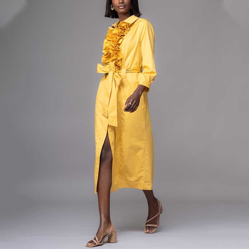 yellow shirts dress