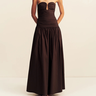 drop waist maxi dress