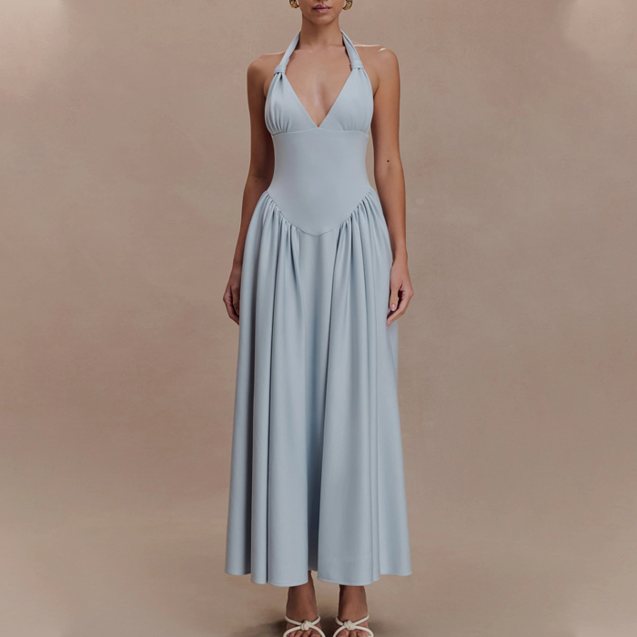 halter midi dress manufacturer