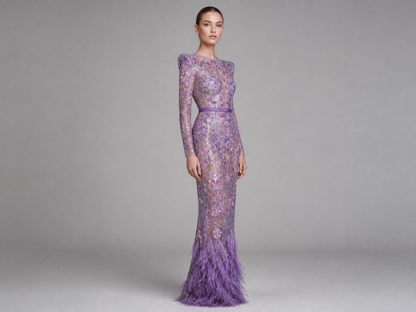 long-sleeve-sequin-gown