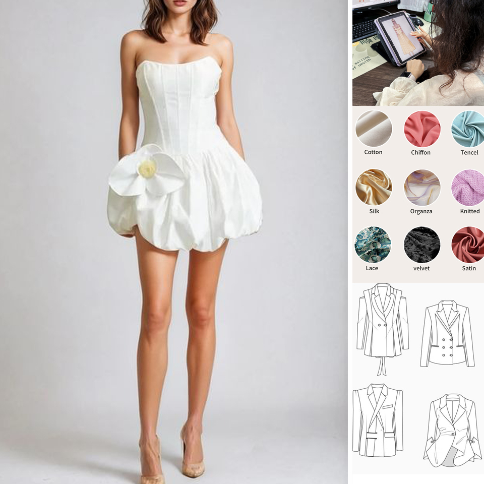 bubble mini dress