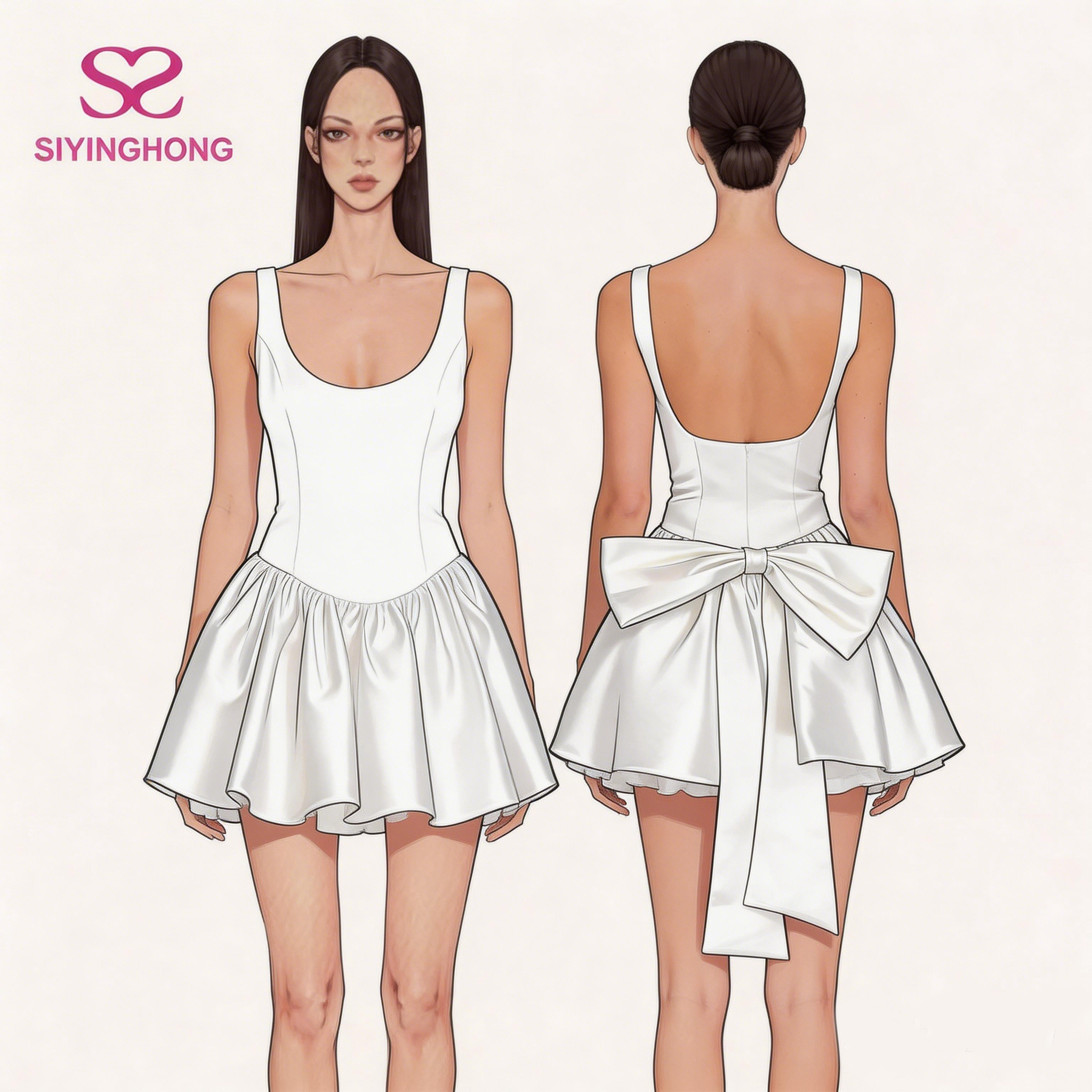 Bow Mini Dress