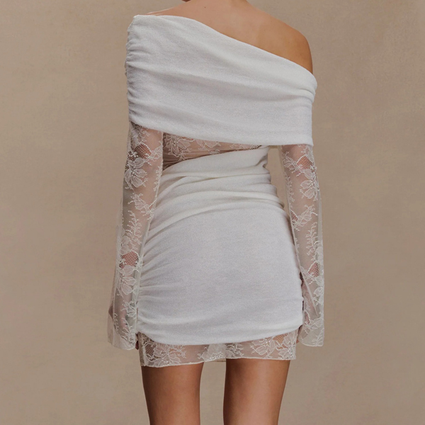 one shoulder bodycon dres