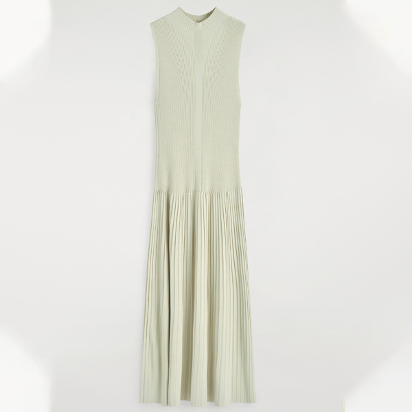 ribbed knit maxi dress