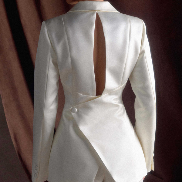 satin blazer women