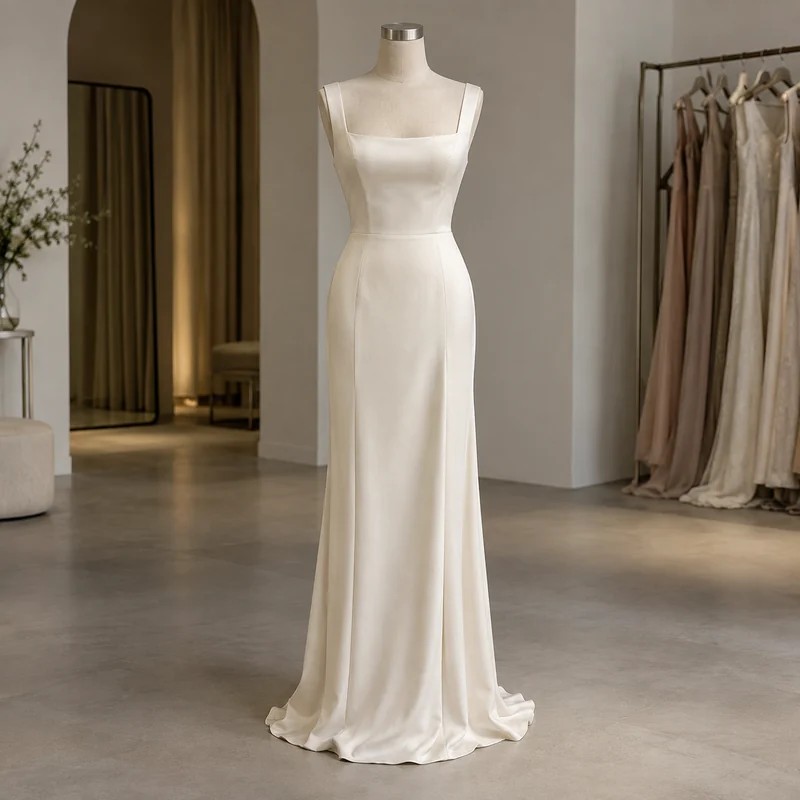Elegant minimalist evening dresses