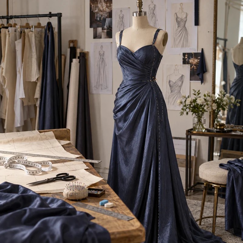 Evening dress lining and comfort